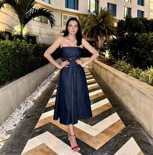 rooshy denim dress
