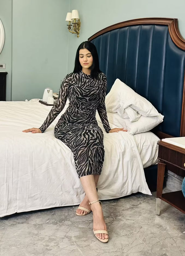 rooshy animal print dress