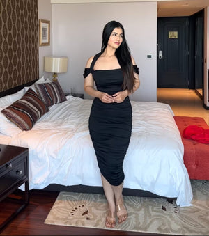 rooshyh fine blak dress