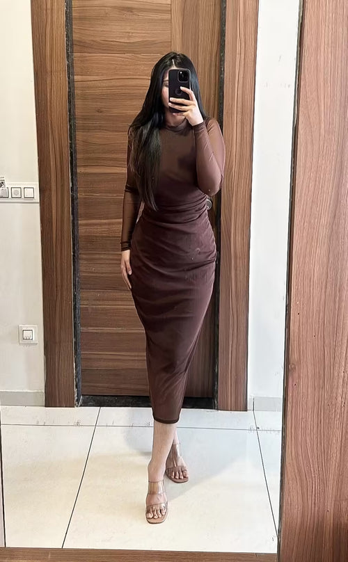 rooshy brown dress
