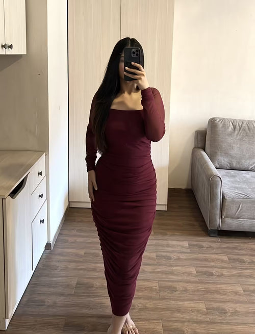 rooshy maroon mesh