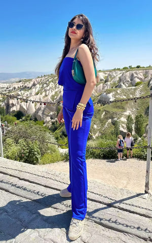 rooshy blue wrap co-ordset