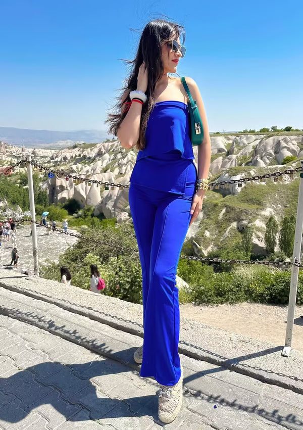 rooshy blue pant top co-ordset