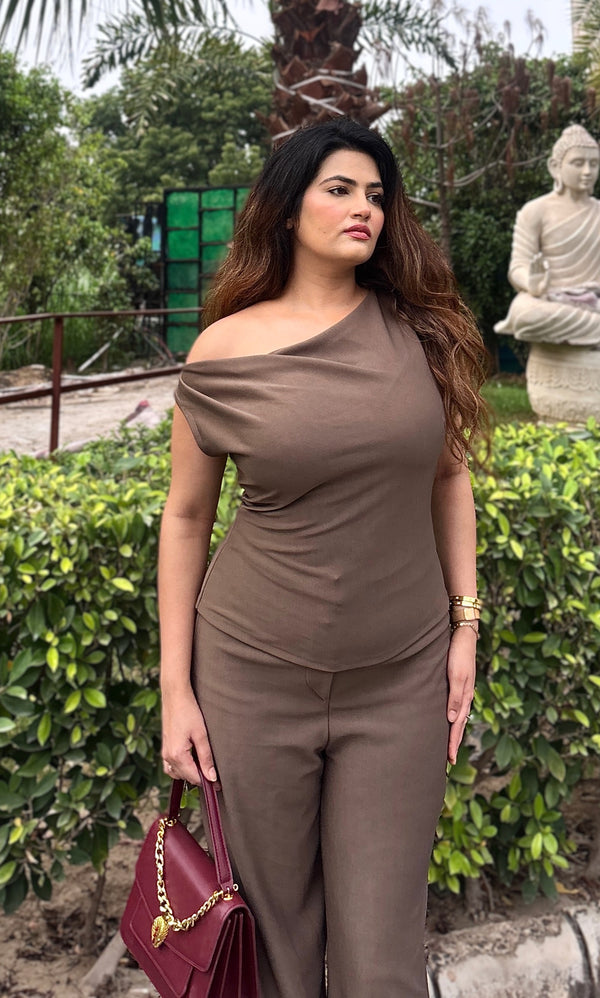 Toasted Luxe Cowl Top
