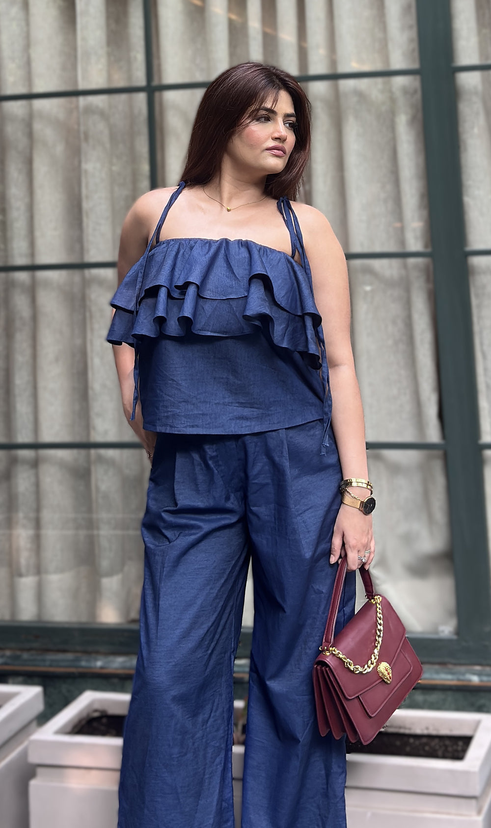 Denim Duty Cotton Top