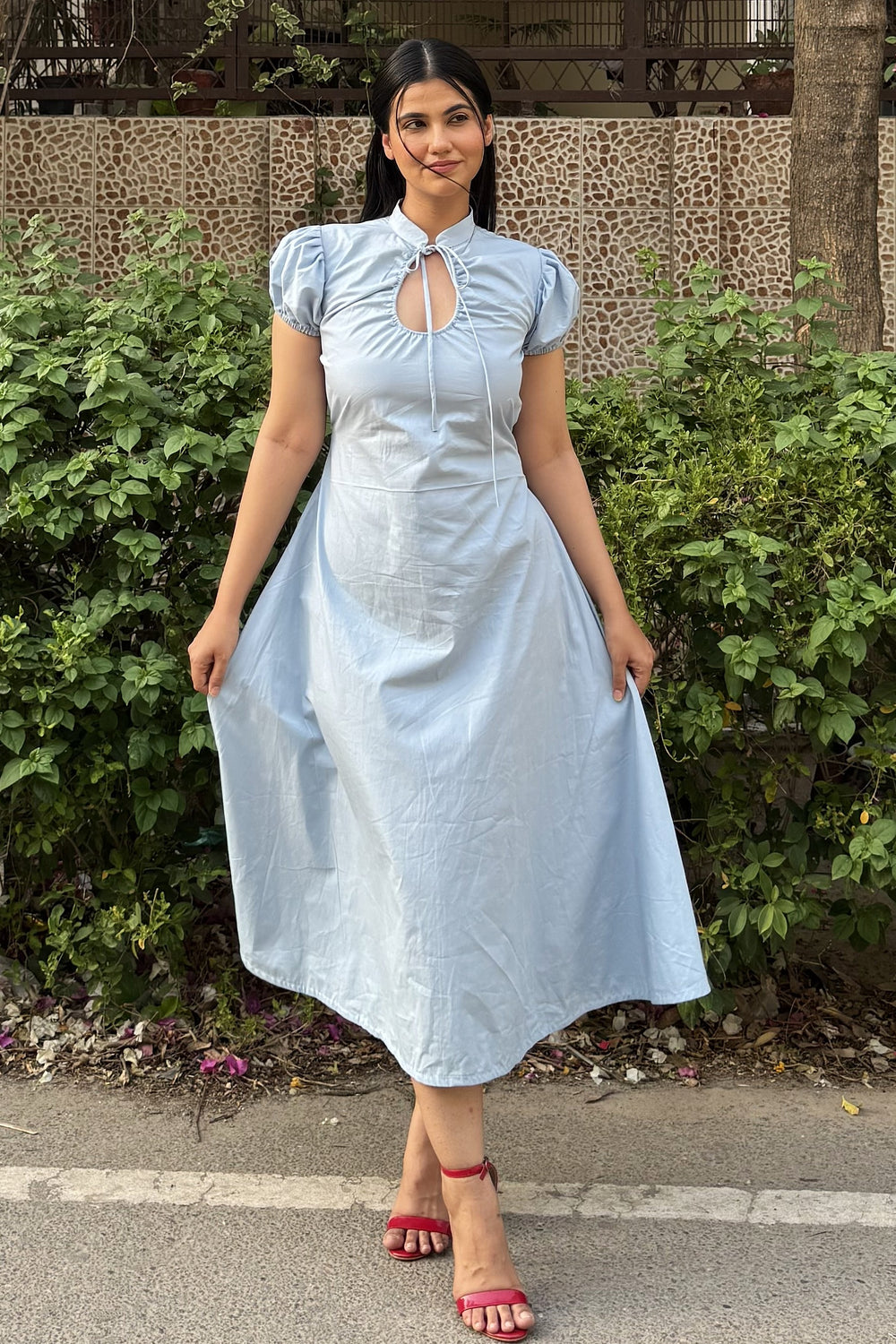 Blue Elan Collar Dress
