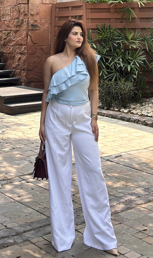 Serene Haze Frill Top
