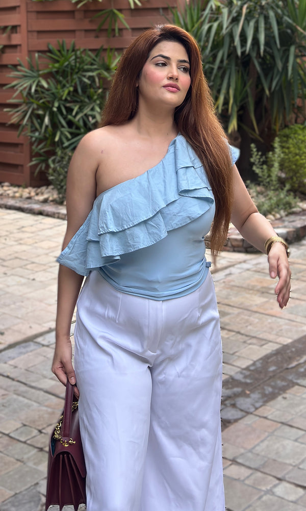 Serene Haze Frill Top