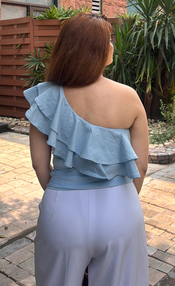 Serene Haze Frill Top