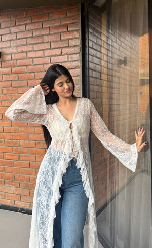 Elise Whisper Lace Top