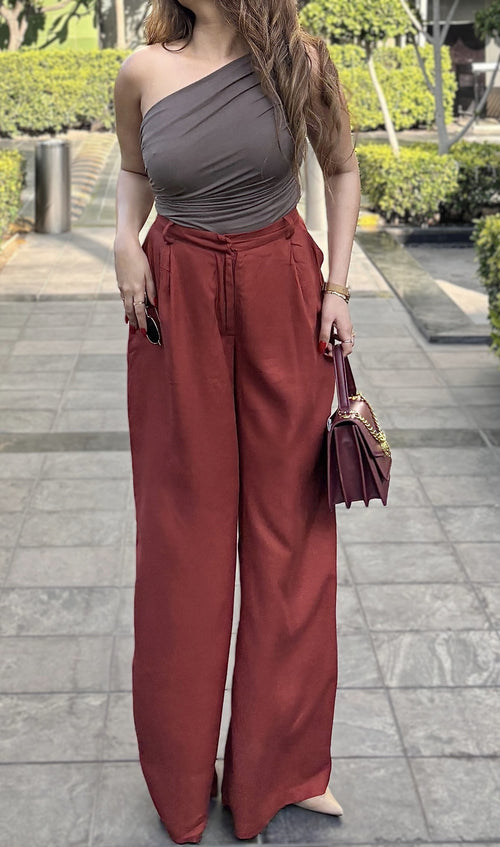 Rooshy summer fit fabric trouser pants