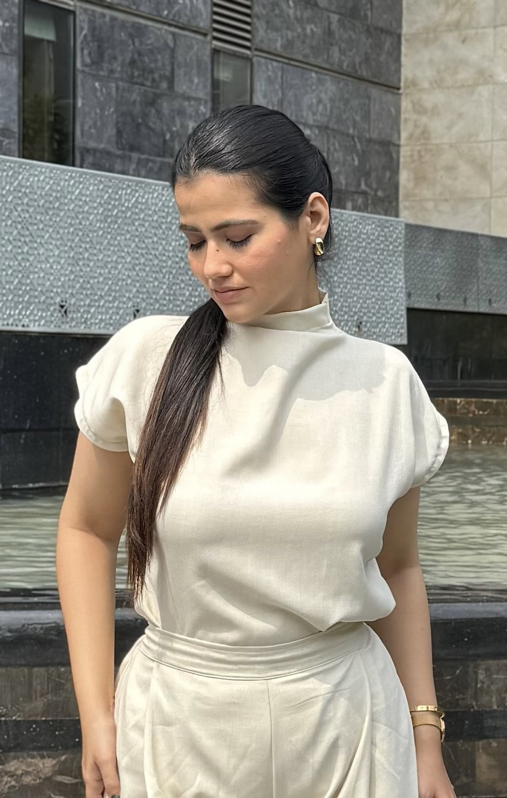 Poise Edit Linen Top