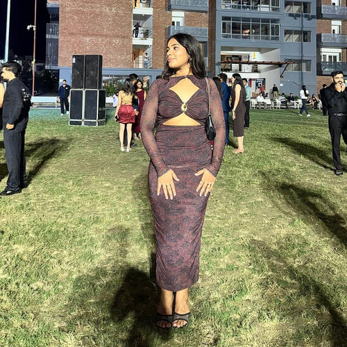 Bling Mocha Bodycon Dress