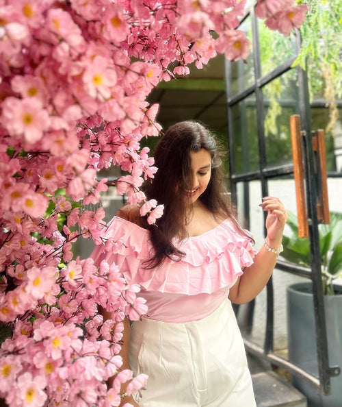 Frill Pink Top