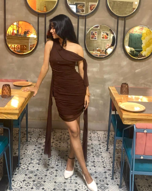 Hash Brown Mini Dress