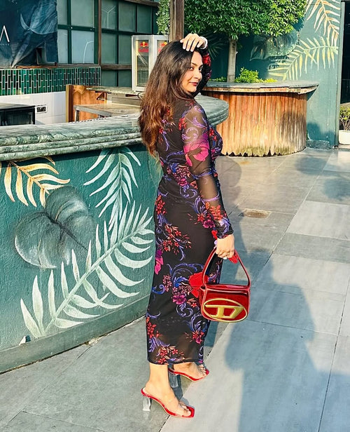 Midnight Rose Dress