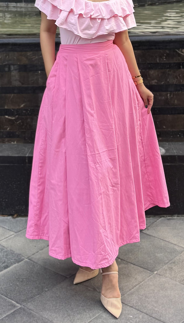 Rooshy flared pocket skirt