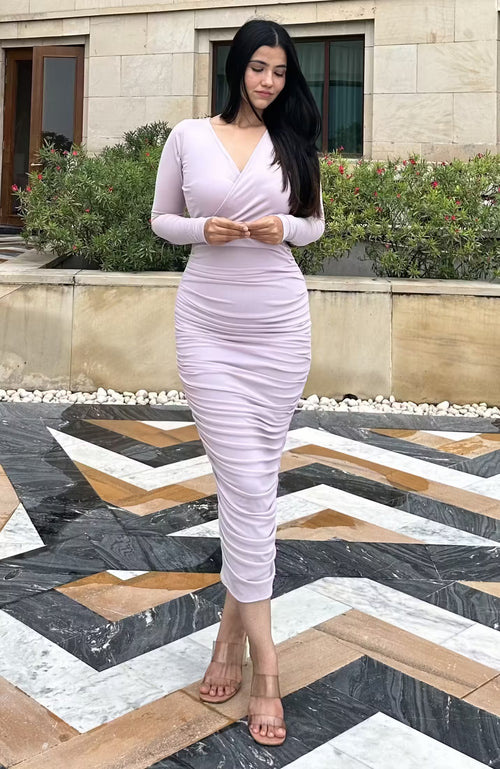 rooshy lilac bodycon  