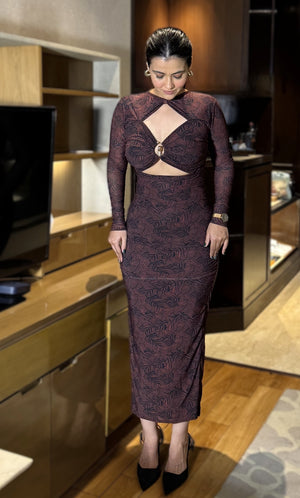 Bling Mocha Bodycon Dress
