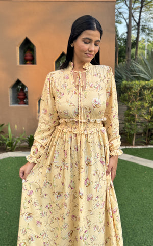 rooshy yellow cotton dress