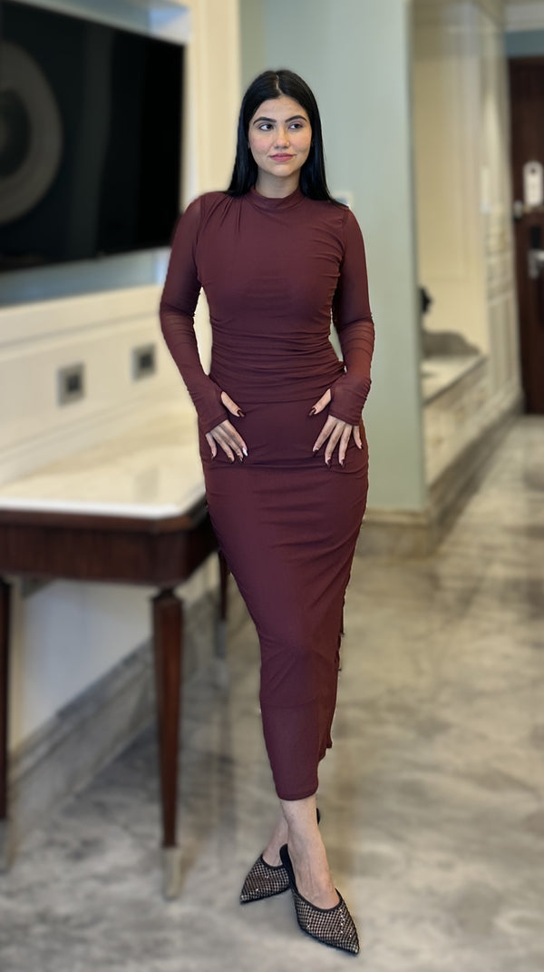 rooshy sierra maroon dress
