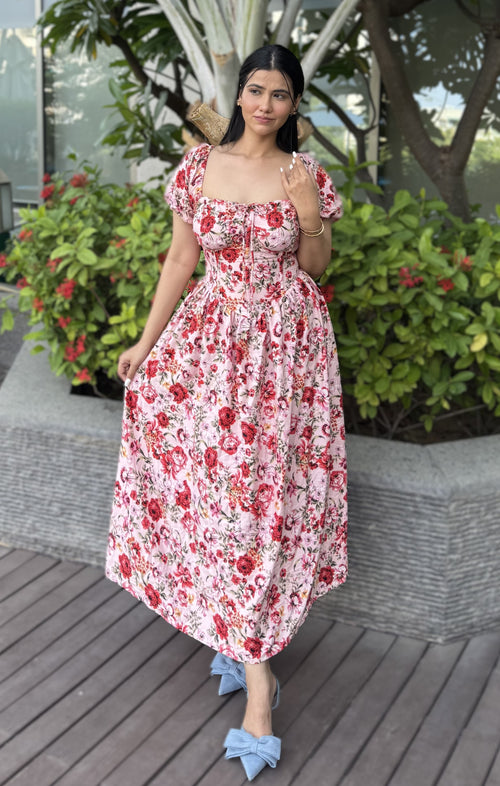 Rooshy pink corset frock