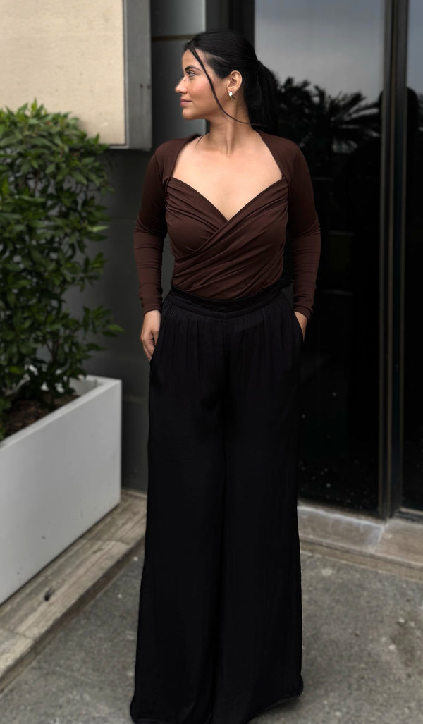 Rooshy bitter baddie wrapped top