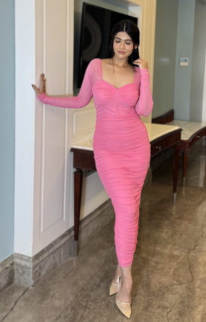 rooshy pink corset dress