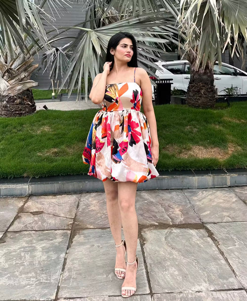 rooshy bubble pop mini dress
