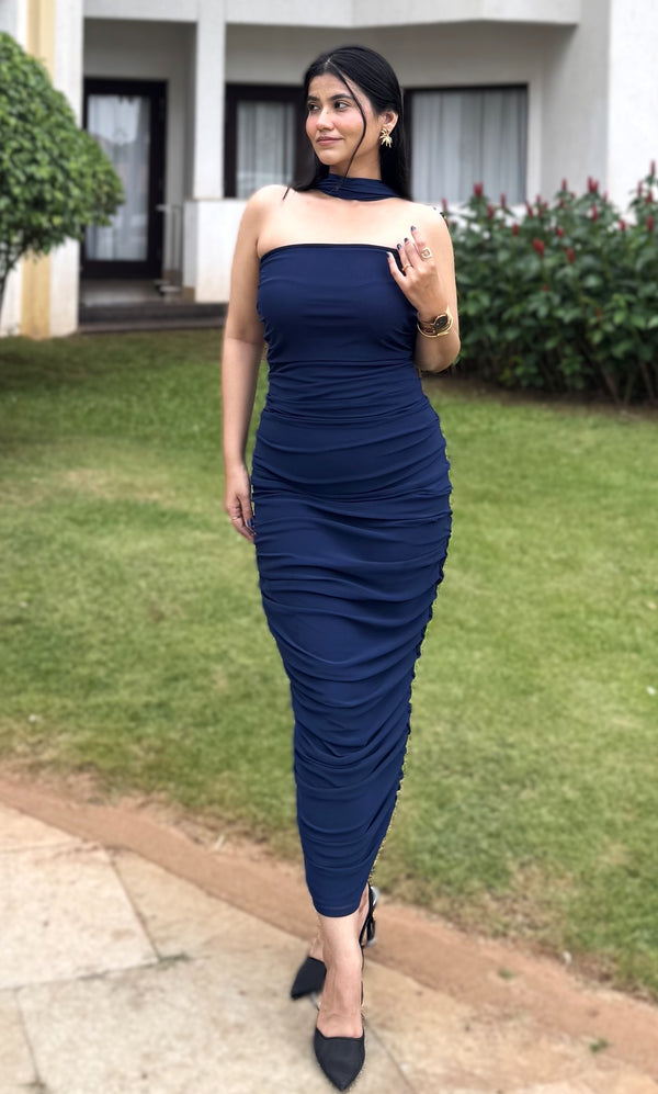 rooshy Chill Slayf Ruched Dress