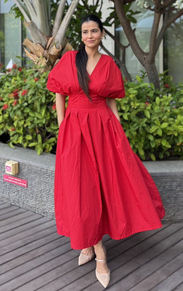 rooshy Hot Pocket Flared Dress
