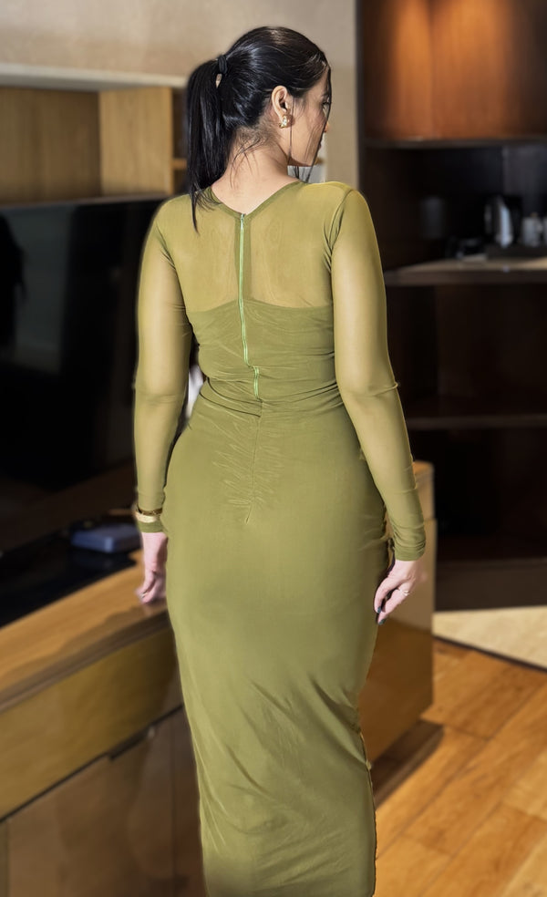 rooshy modest mesh dress