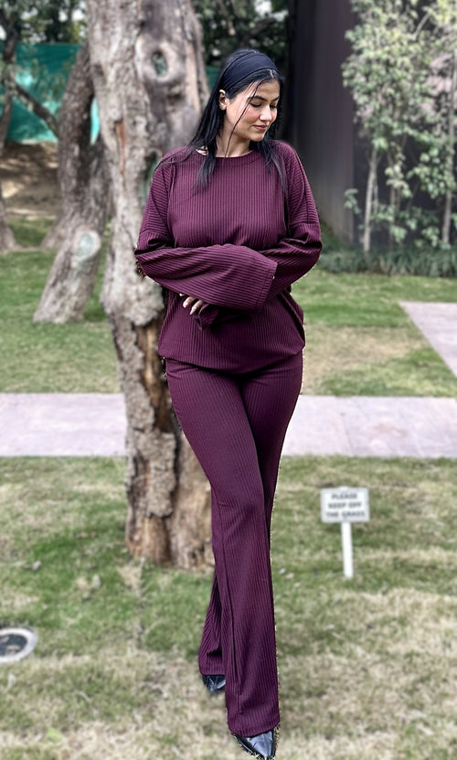 rooshy wine ripped co-ord