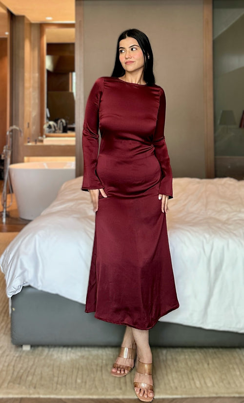 rooshy satin dress
