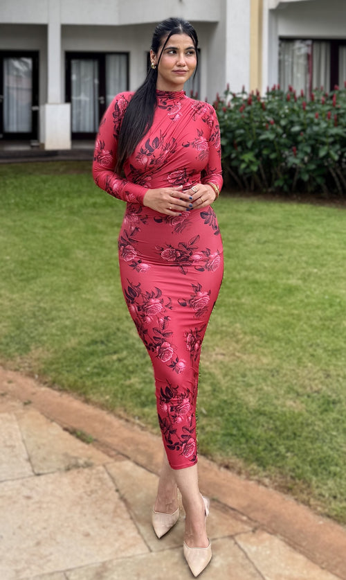 rooshy scarlet story bodycon dress