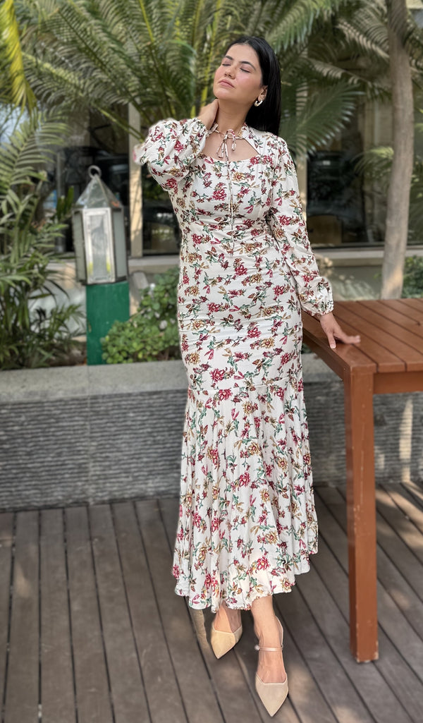 Rooshy Flora Babe Flared Drerss