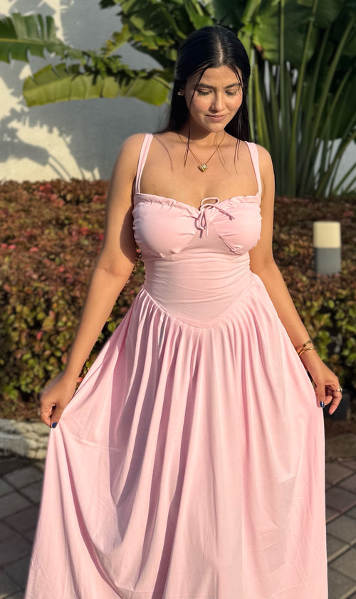 Rooshy thick strap corset frock