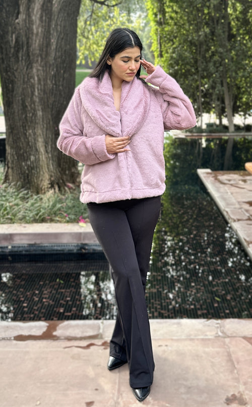 rooshy sugar plum fur jacket