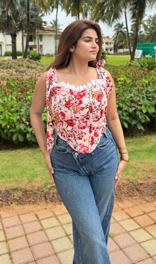 Rooshy luxe vintage look corset top