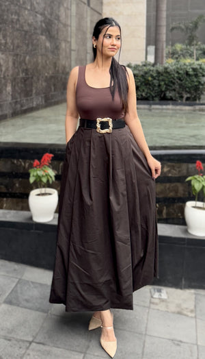 Browniq Pocket Flare Skirt