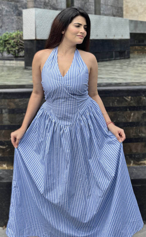 rooshy blue frock dress