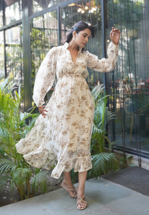 rooshy cotton fullsleeves frock