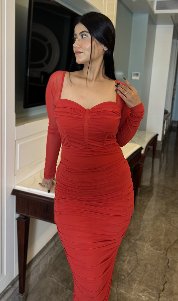 rooshy corset layered dress