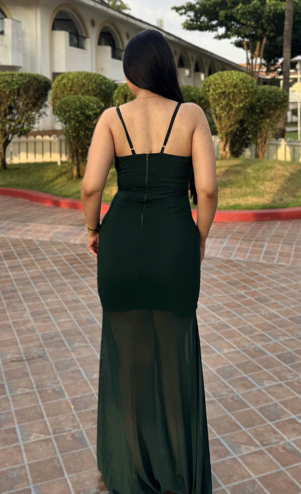 rooshy strappy mesh dress