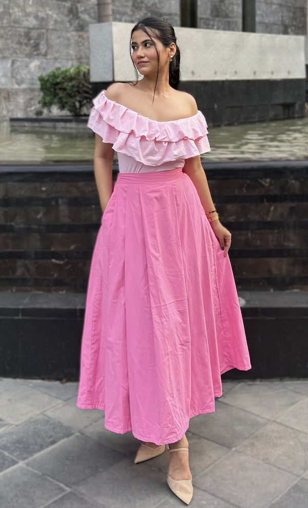 Rooshy off shoulder ruffle top