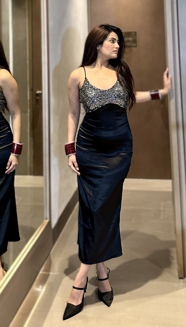 rooshy stellar shine sequin dress