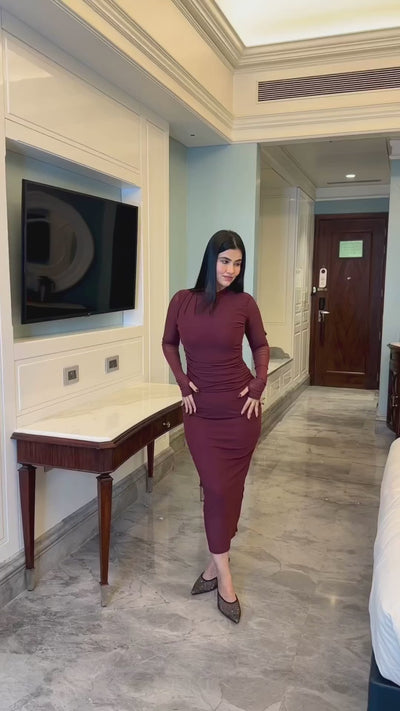 rooshy sierra maroon dress video