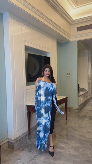 rooshy cloud printed mesh dress video