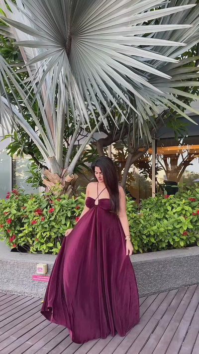 rooshy wine gown