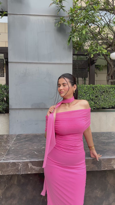 rooshy 2000's scarf dress